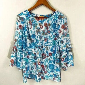 Ruby Rd. Floral print flowy top